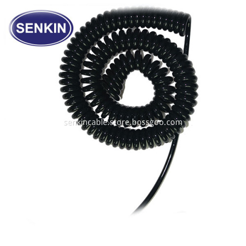 Flexible PU CNC Control Helix Spring Cable